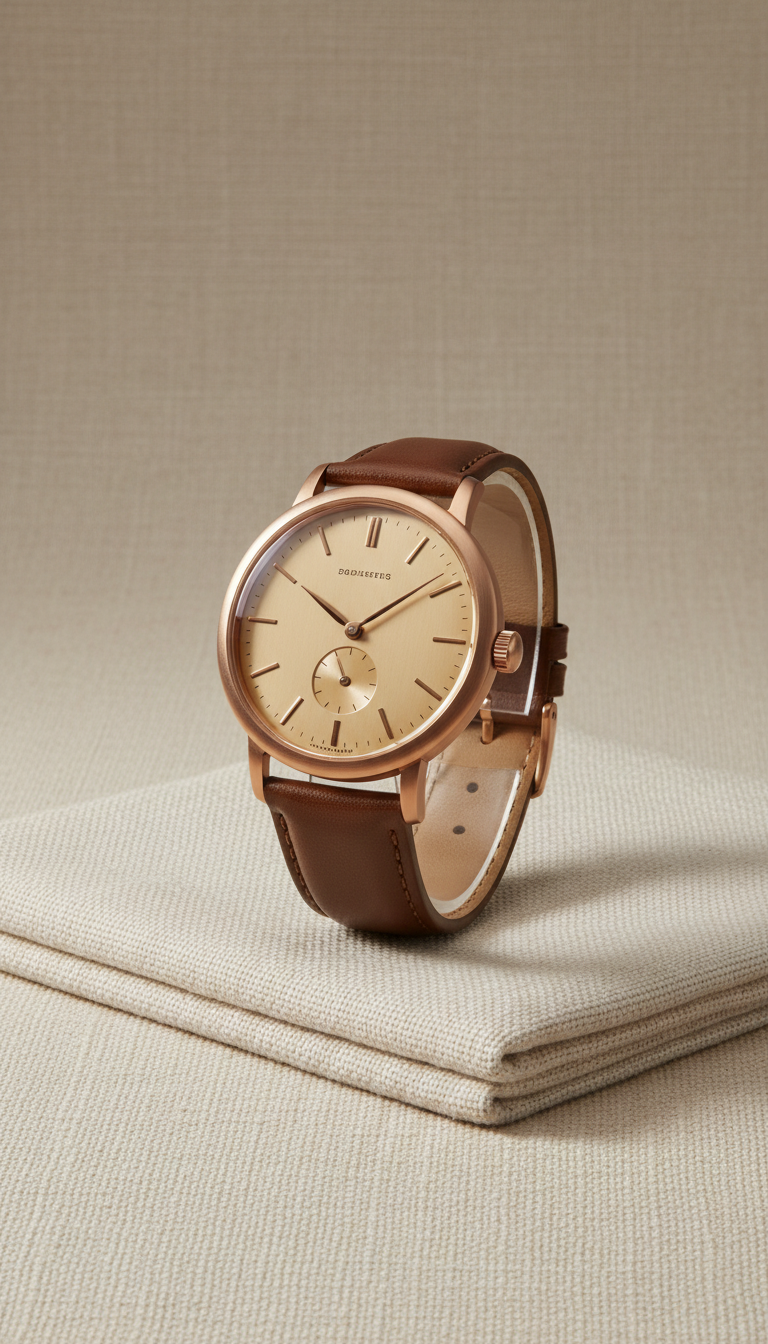 Mid-century stainless dress watch